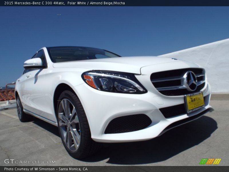 Polar White / Almond Beige/Mocha 2015 Mercedes-Benz C 300 4Matic