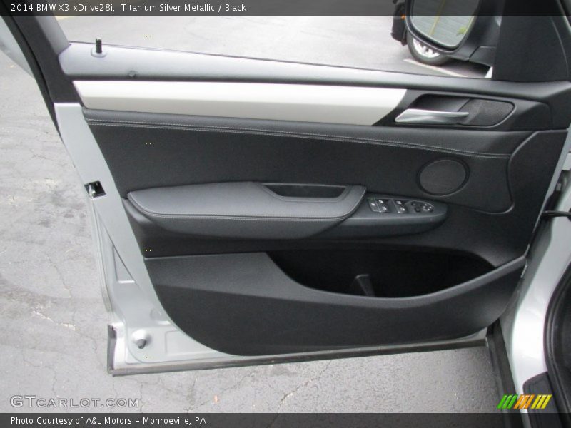 Titanium Silver Metallic / Black 2014 BMW X3 xDrive28i
