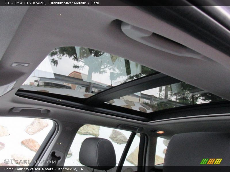 Titanium Silver Metallic / Black 2014 BMW X3 xDrive28i
