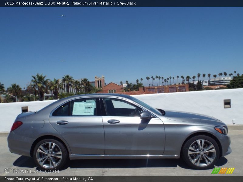 Paladium Silver Metallic / Grey/Black 2015 Mercedes-Benz C 300 4Matic