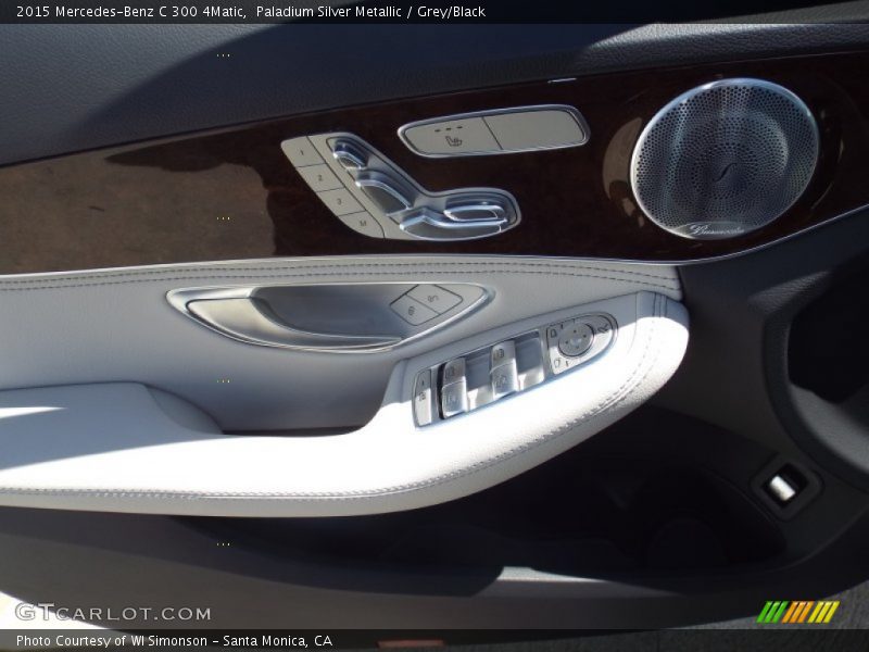 Paladium Silver Metallic / Grey/Black 2015 Mercedes-Benz C 300 4Matic