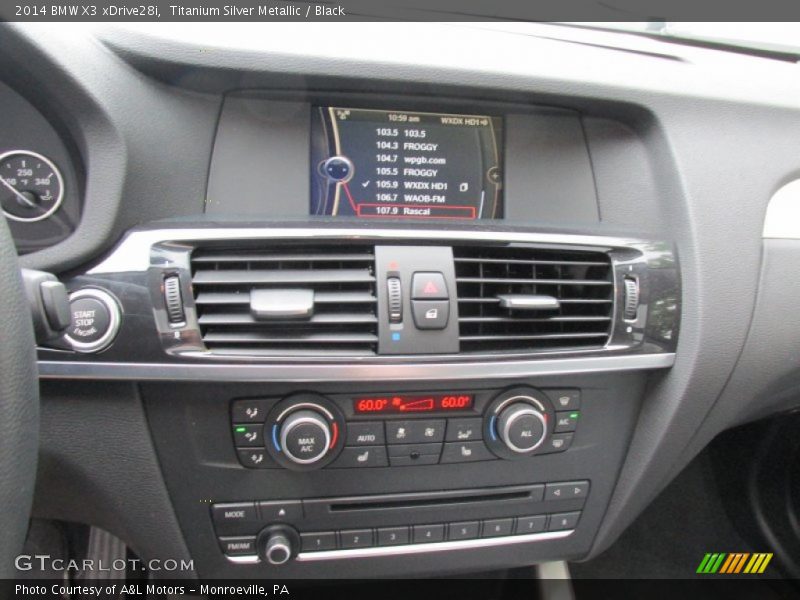 Titanium Silver Metallic / Black 2014 BMW X3 xDrive28i