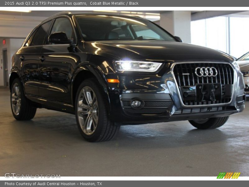 Cobalt Blue Metallic / Black 2015 Audi Q3 2.0 TFSI Premium Plus quattro