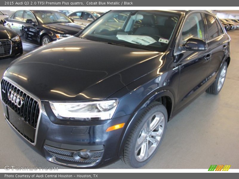Cobalt Blue Metallic / Black 2015 Audi Q3 2.0 TFSI Premium Plus quattro