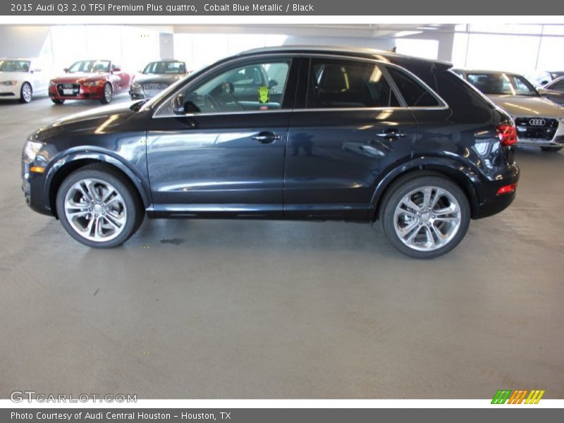 Cobalt Blue Metallic / Black 2015 Audi Q3 2.0 TFSI Premium Plus quattro