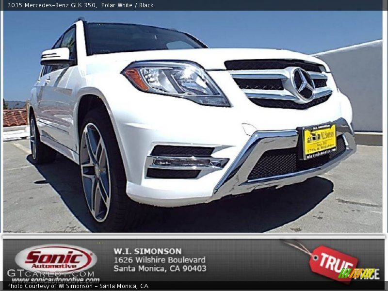Polar White / Black 2015 Mercedes-Benz GLK 350