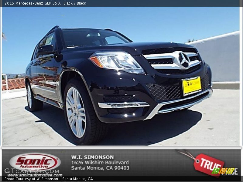 Black / Black 2015 Mercedes-Benz GLK 350