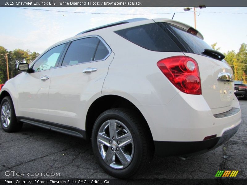 White Diamond Tricoat / Brownstone/Jet Black 2015 Chevrolet Equinox LTZ