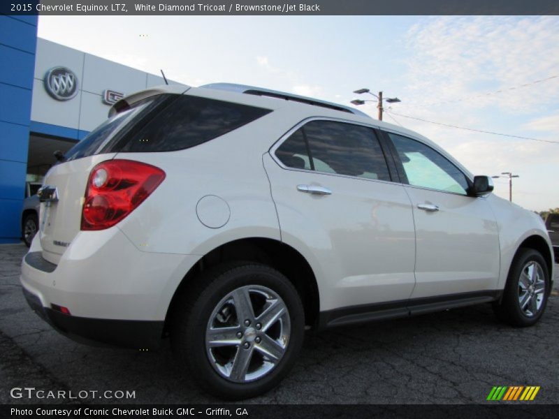 White Diamond Tricoat / Brownstone/Jet Black 2015 Chevrolet Equinox LTZ