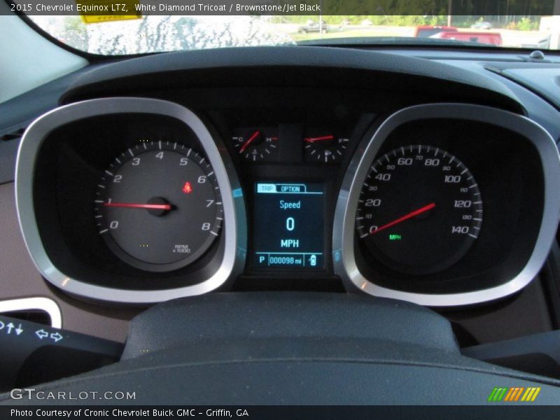 White Diamond Tricoat / Brownstone/Jet Black 2015 Chevrolet Equinox LTZ