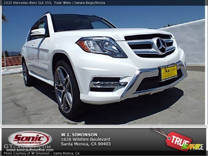 Polar White / Sahara Beige/Mocha 2015 Mercedes-Benz GLK 350