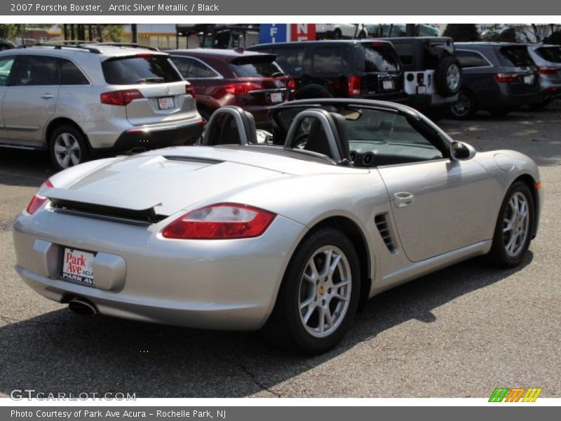 Arctic Silver Metallic / Black 2007 Porsche Boxster