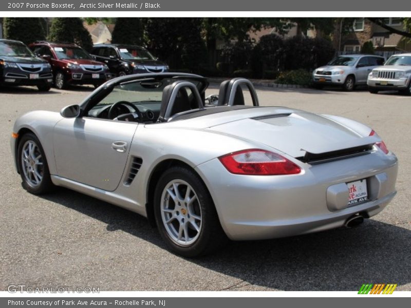 Arctic Silver Metallic / Black 2007 Porsche Boxster