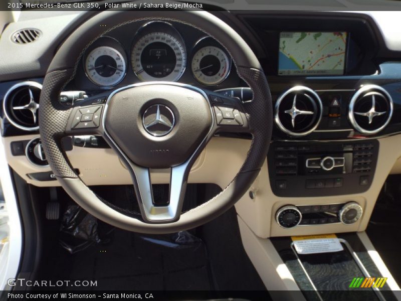 Polar White / Sahara Beige/Mocha 2015 Mercedes-Benz GLK 350