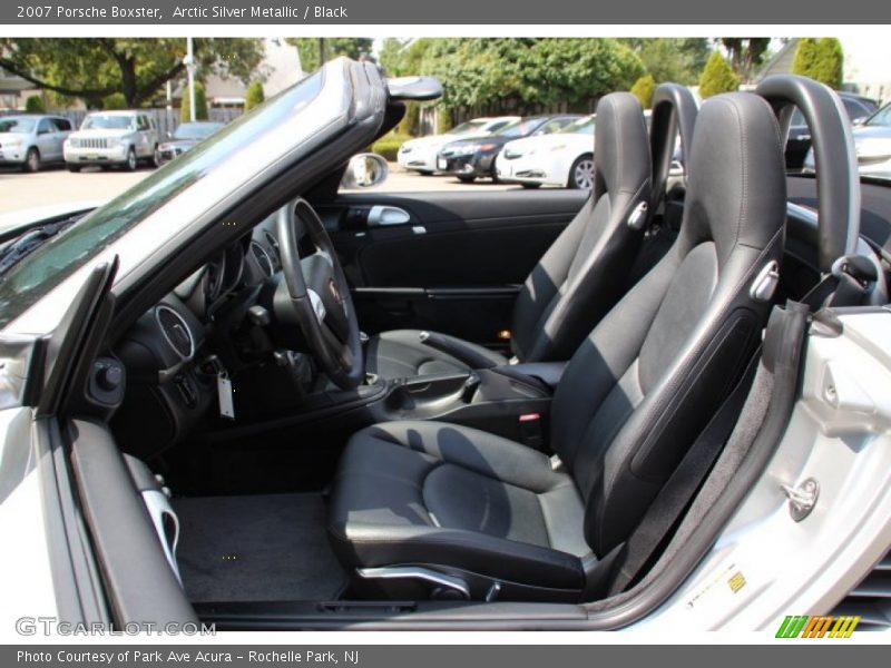 Arctic Silver Metallic / Black 2007 Porsche Boxster