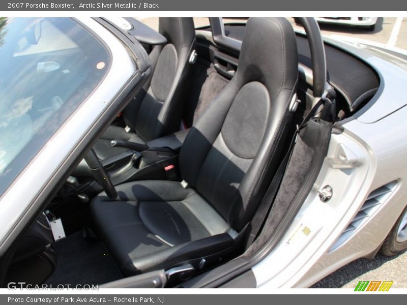 Arctic Silver Metallic / Black 2007 Porsche Boxster