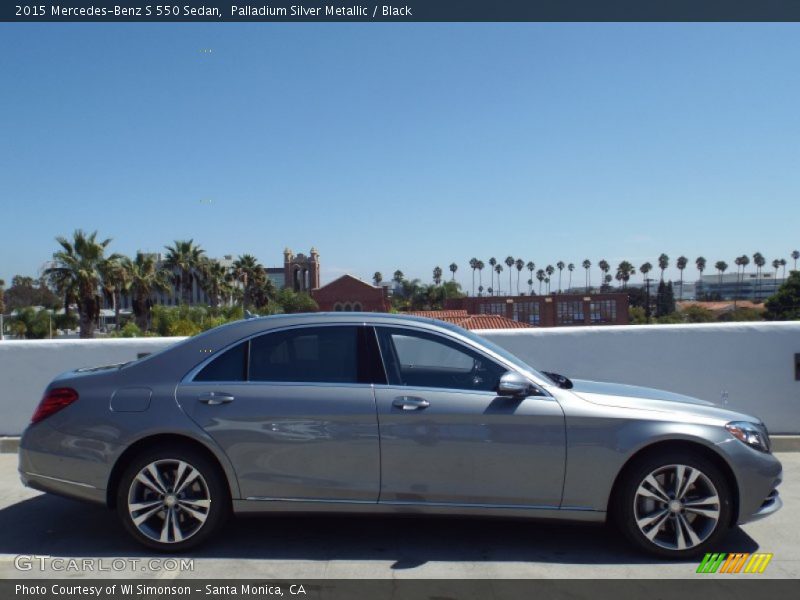 Palladium Silver Metallic / Black 2015 Mercedes-Benz S 550 Sedan