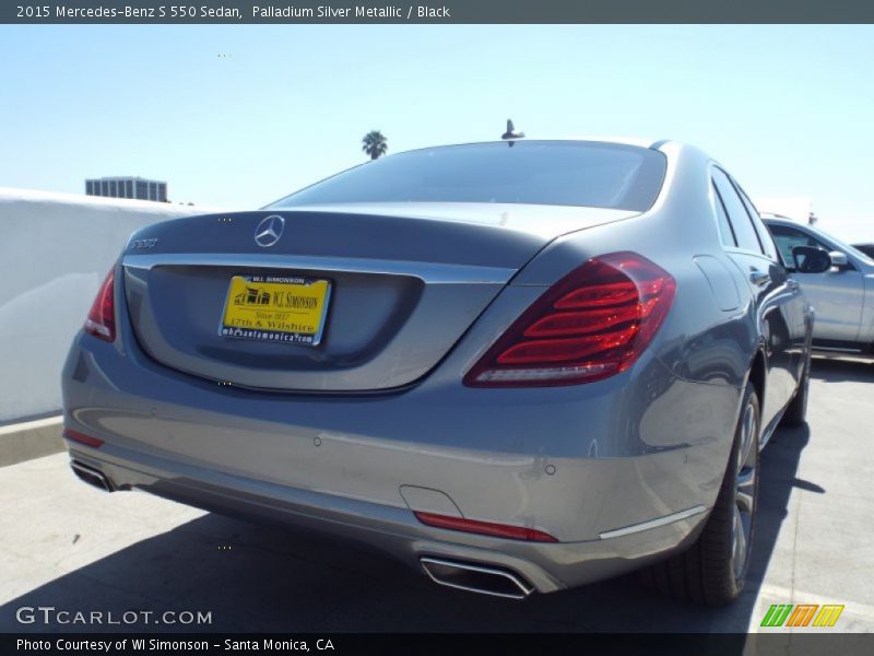 Palladium Silver Metallic / Black 2015 Mercedes-Benz S 550 Sedan