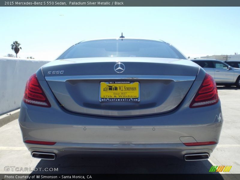 Palladium Silver Metallic / Black 2015 Mercedes-Benz S 550 Sedan