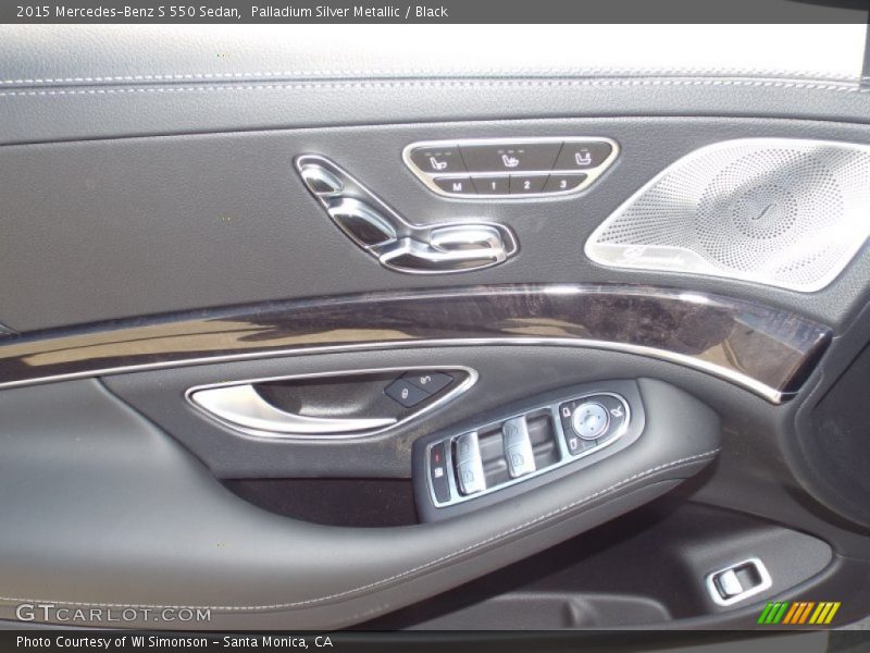 Palladium Silver Metallic / Black 2015 Mercedes-Benz S 550 Sedan