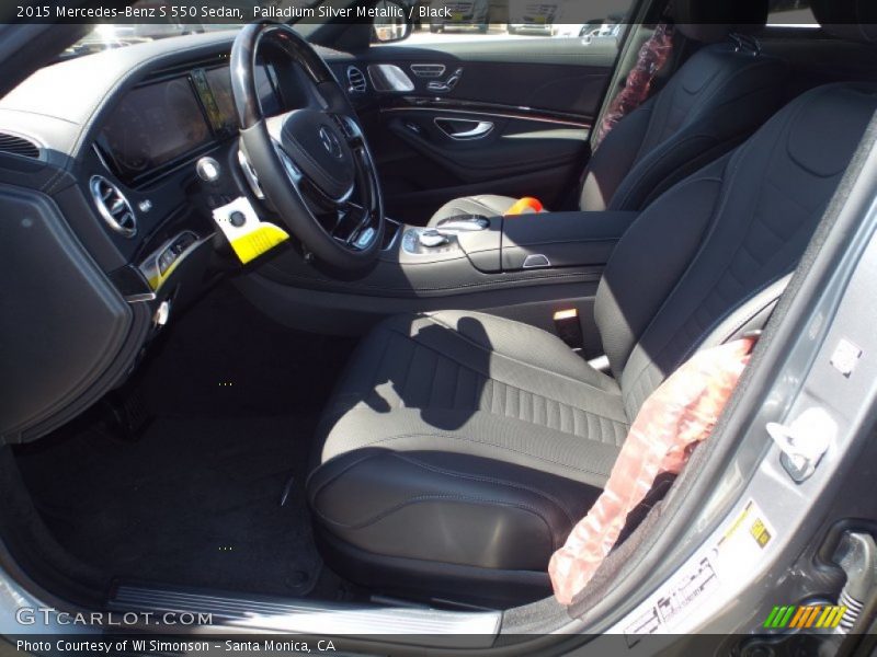 Palladium Silver Metallic / Black 2015 Mercedes-Benz S 550 Sedan