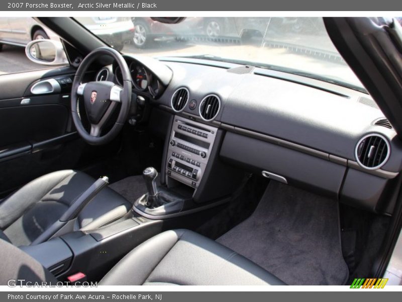 Arctic Silver Metallic / Black 2007 Porsche Boxster