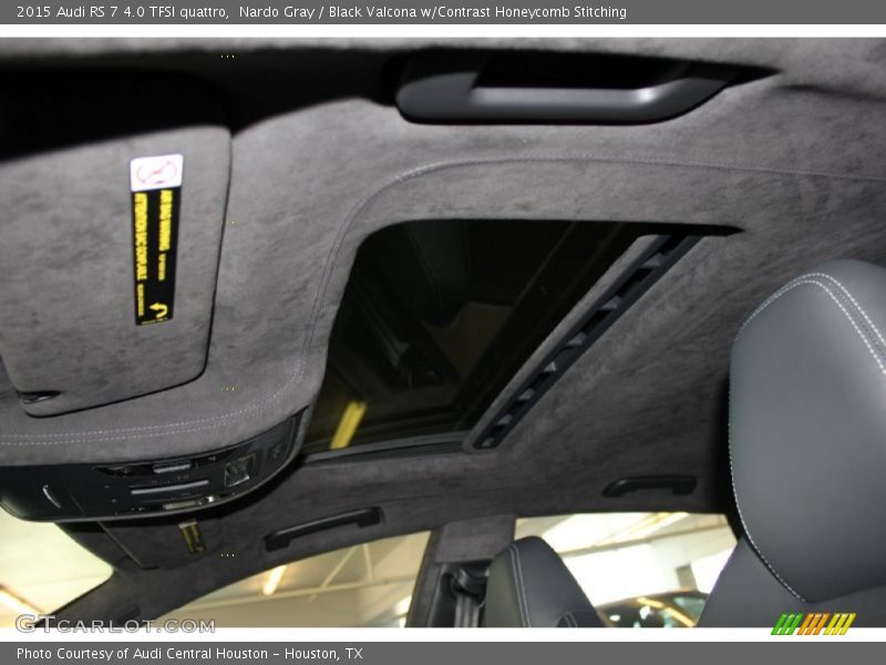Nardo Gray / Black Valcona w/Contrast Honeycomb Stitching 2015 Audi RS 7 4.0 TFSI quattro