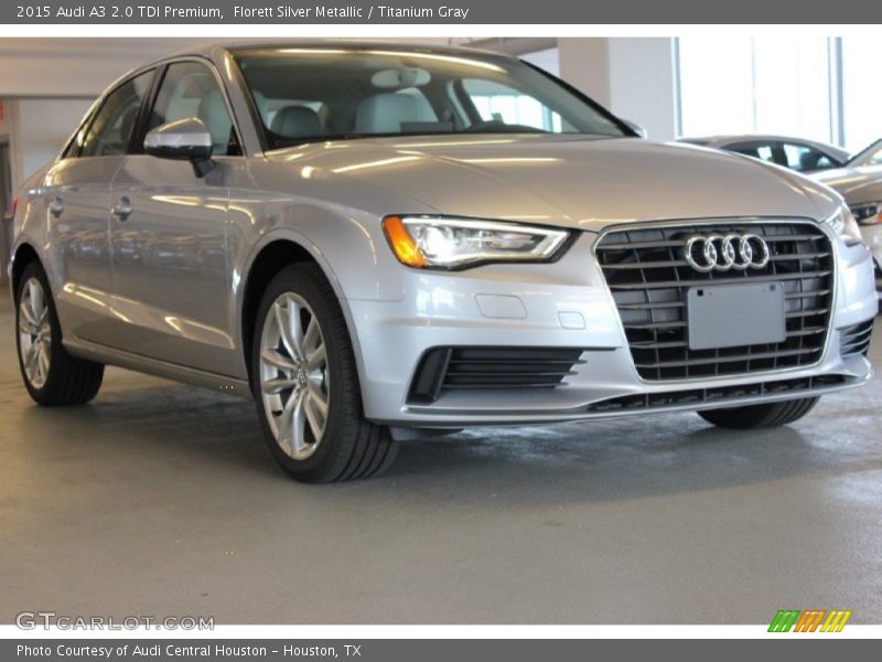 Florett Silver Metallic / Titanium Gray 2015 Audi A3 2.0 TDI Premium