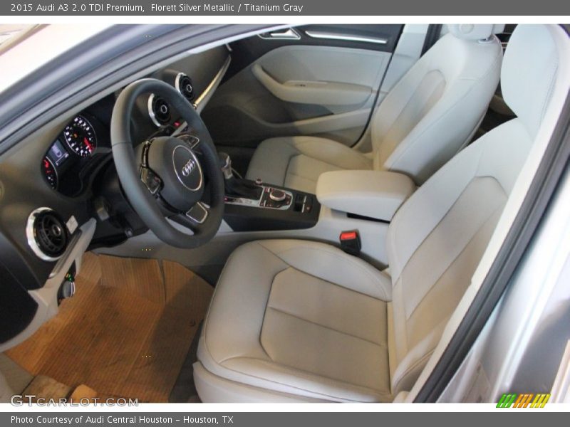 Florett Silver Metallic / Titanium Gray 2015 Audi A3 2.0 TDI Premium