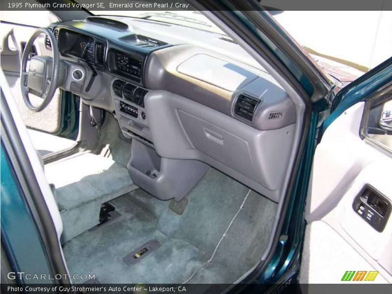 Emerald Green Pearl / Gray 1995 Plymouth Grand Voyager SE