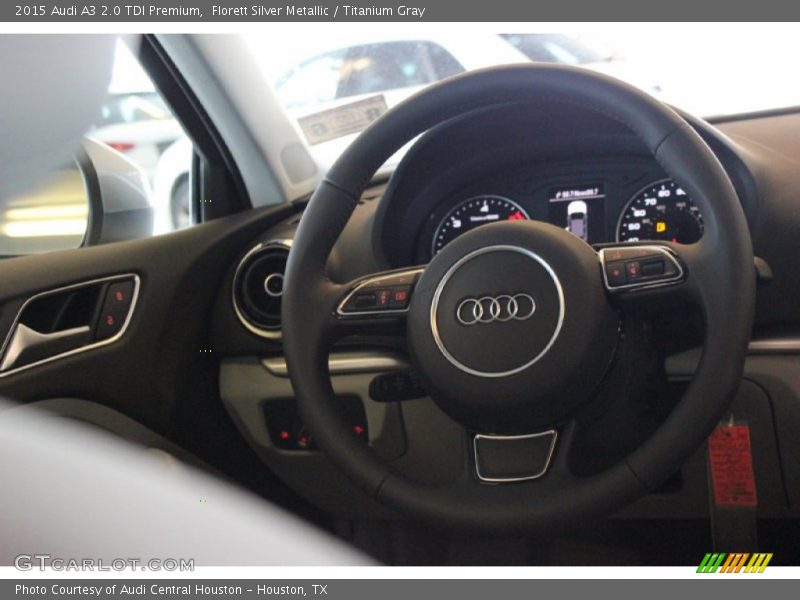Florett Silver Metallic / Titanium Gray 2015 Audi A3 2.0 TDI Premium