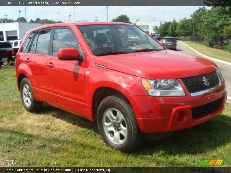 Vivid Red / Black 2008 Suzuki Grand Vitara