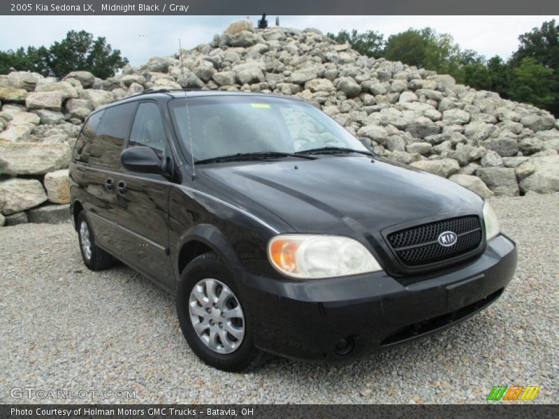 Midnight Black / Gray 2005 Kia Sedona LX