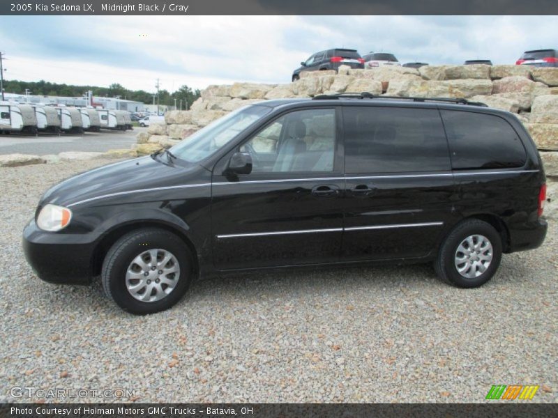 Midnight Black / Gray 2005 Kia Sedona LX