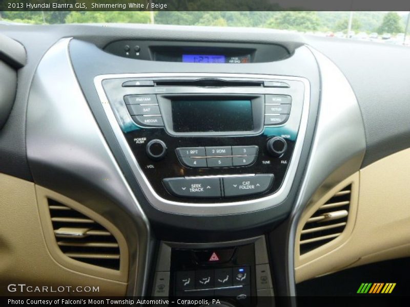 Shimmering White / Beige 2013 Hyundai Elantra GLS