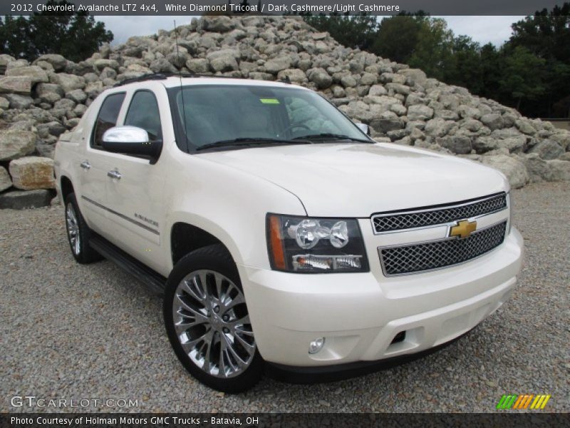 White Diamond Tricoat / Dark Cashmere/Light Cashmere 2012 Chevrolet Avalanche LTZ 4x4