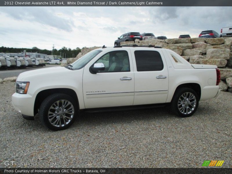White Diamond Tricoat / Dark Cashmere/Light Cashmere 2012 Chevrolet Avalanche LTZ 4x4