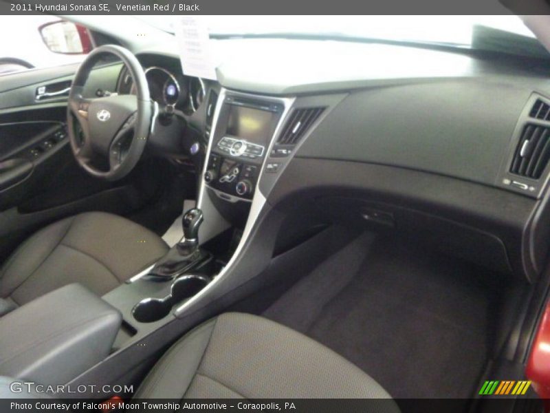 Venetian Red / Black 2011 Hyundai Sonata SE