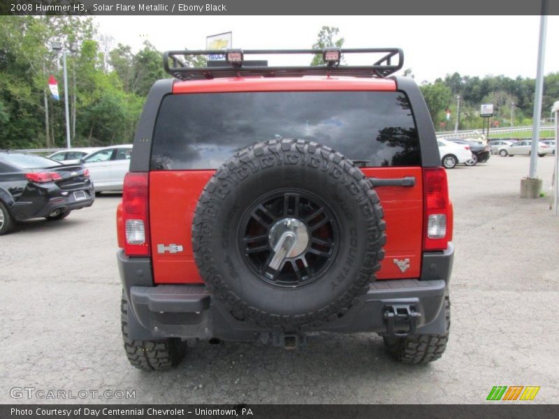 Solar Flare Metallic / Ebony Black 2008 Hummer H3