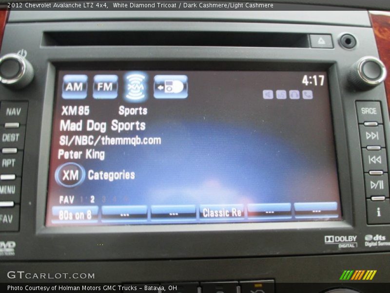 White Diamond Tricoat / Dark Cashmere/Light Cashmere 2012 Chevrolet Avalanche LTZ 4x4