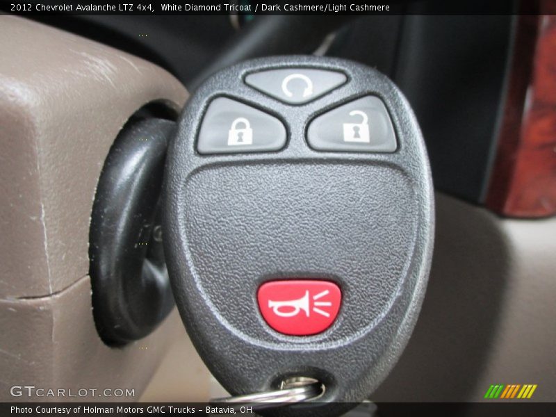 White Diamond Tricoat / Dark Cashmere/Light Cashmere 2012 Chevrolet Avalanche LTZ 4x4