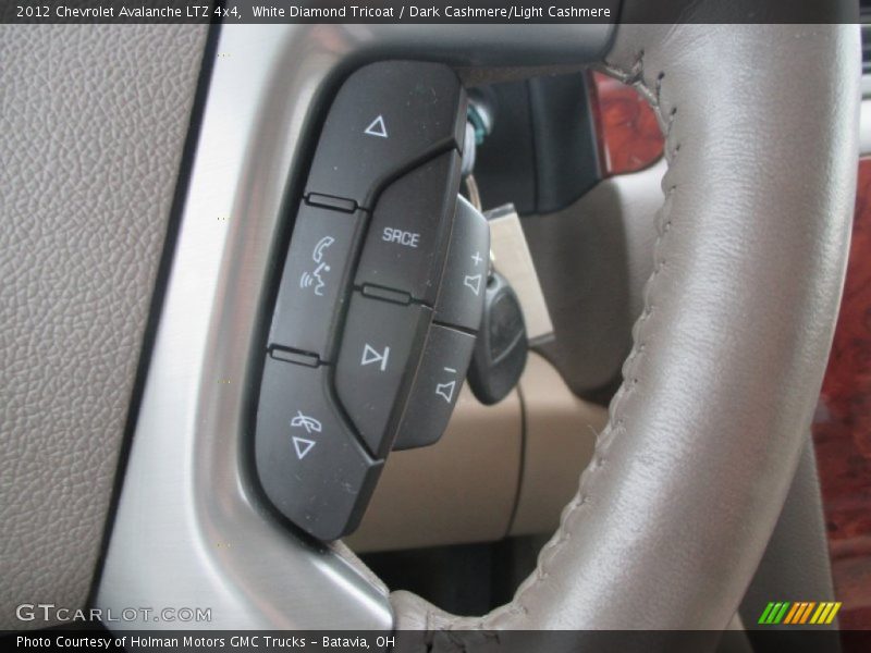 White Diamond Tricoat / Dark Cashmere/Light Cashmere 2012 Chevrolet Avalanche LTZ 4x4