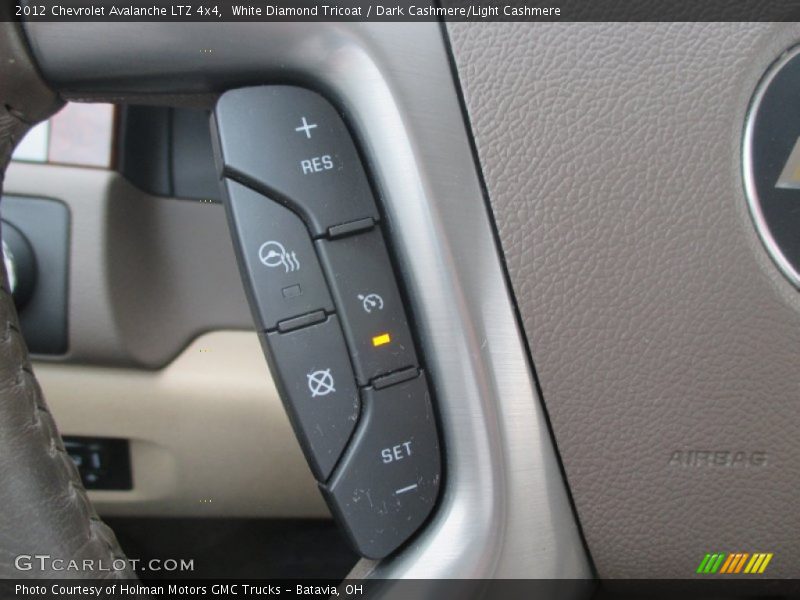 White Diamond Tricoat / Dark Cashmere/Light Cashmere 2012 Chevrolet Avalanche LTZ 4x4