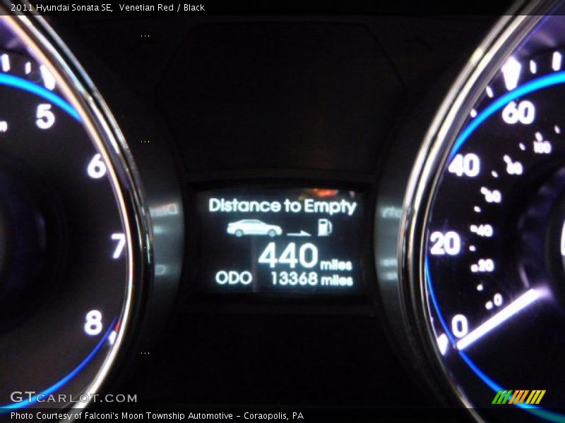 Venetian Red / Black 2011 Hyundai Sonata SE