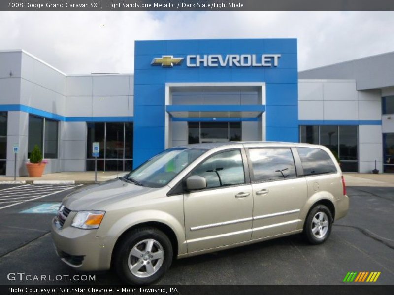 Light Sandstone Metallic / Dark Slate/Light Shale 2008 Dodge Grand Caravan SXT