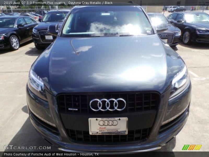 Daytona Gray Metallic / Black 2015 Audi Q7 3.0 Premium Plus quattro