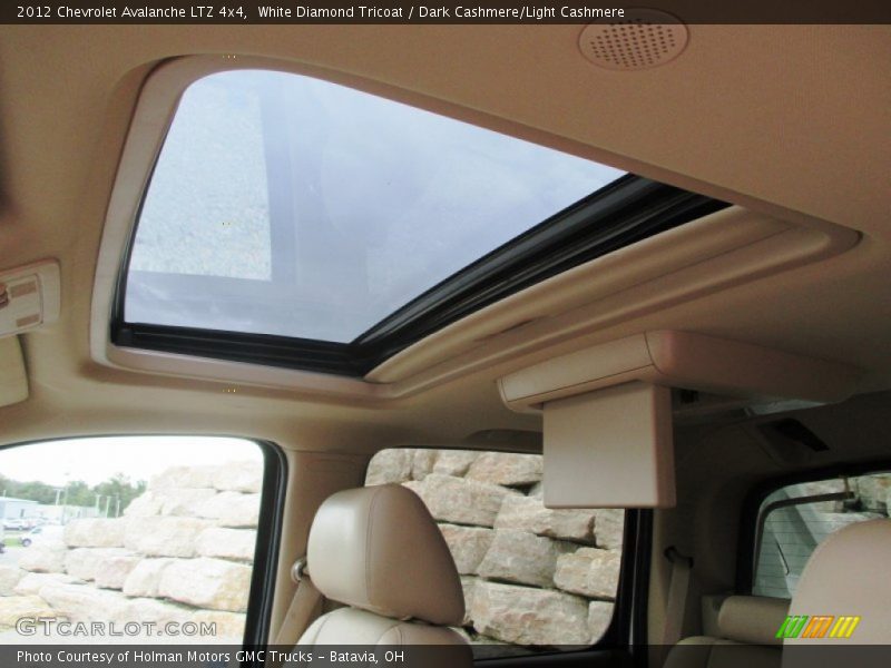 White Diamond Tricoat / Dark Cashmere/Light Cashmere 2012 Chevrolet Avalanche LTZ 4x4