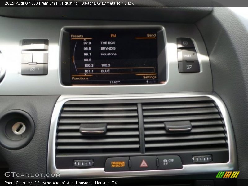 Daytona Gray Metallic / Black 2015 Audi Q7 3.0 Premium Plus quattro