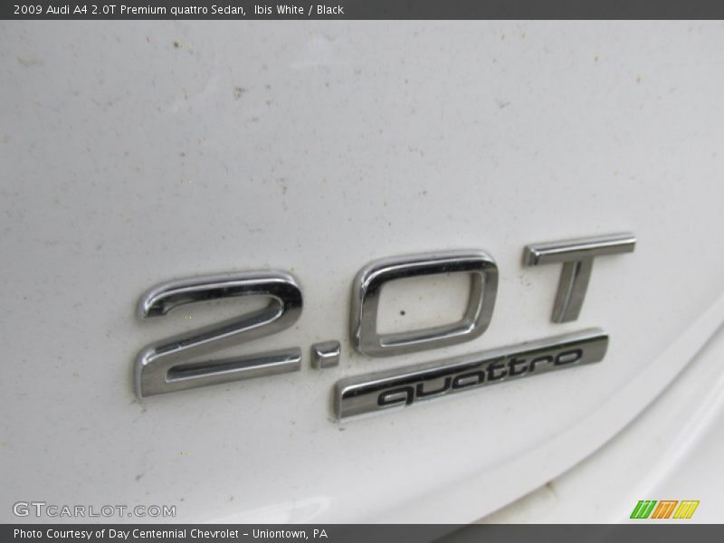 Ibis White / Black 2009 Audi A4 2.0T Premium quattro Sedan