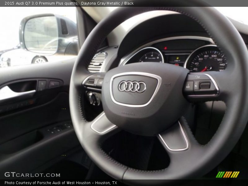 Daytona Gray Metallic / Black 2015 Audi Q7 3.0 Premium Plus quattro